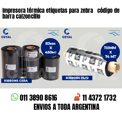 Impresora térmica etiquetas para zebra  código de barra calzoncillo